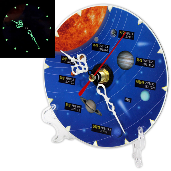 SA야광 태양계행성시계(5인세트)