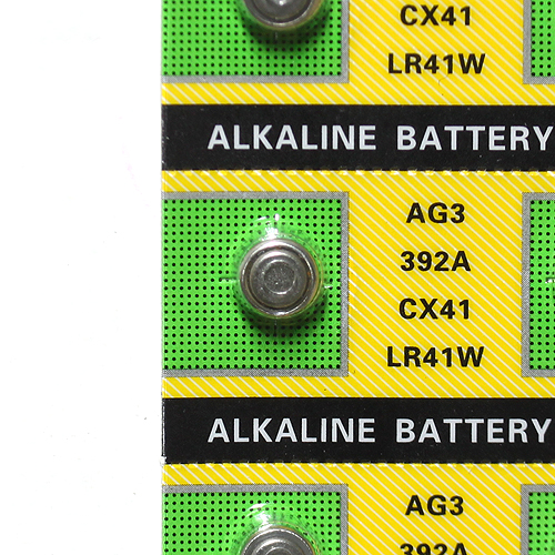 10p AG3(LR41)알카라인 버튼 건전지